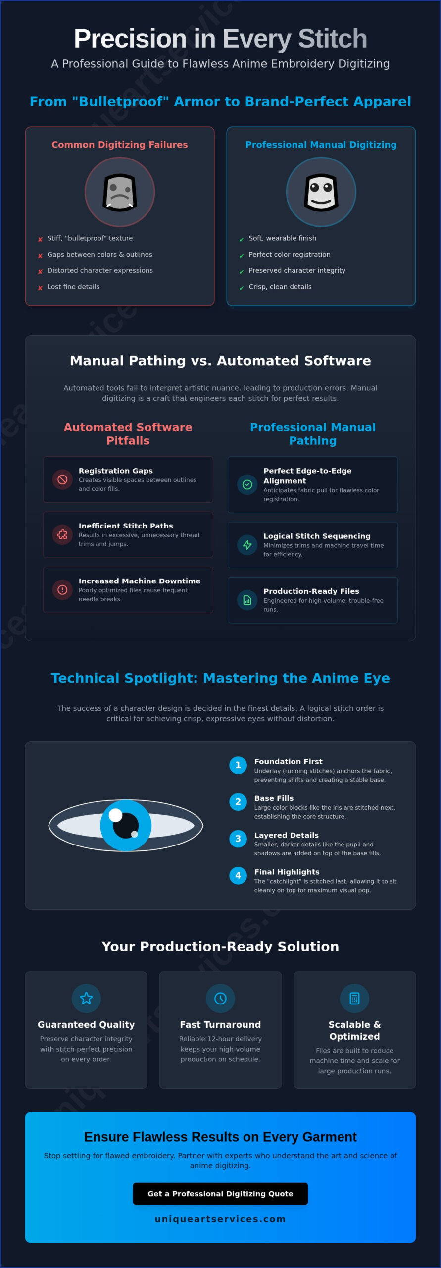 Anime Digitizing: A Technical Guide to Handling Complex Character Detail in Stitches